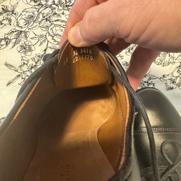 Allen Edmonds Black Park Avenue Oxford\'s - Never Worn - Size 12 - 3E main image 5